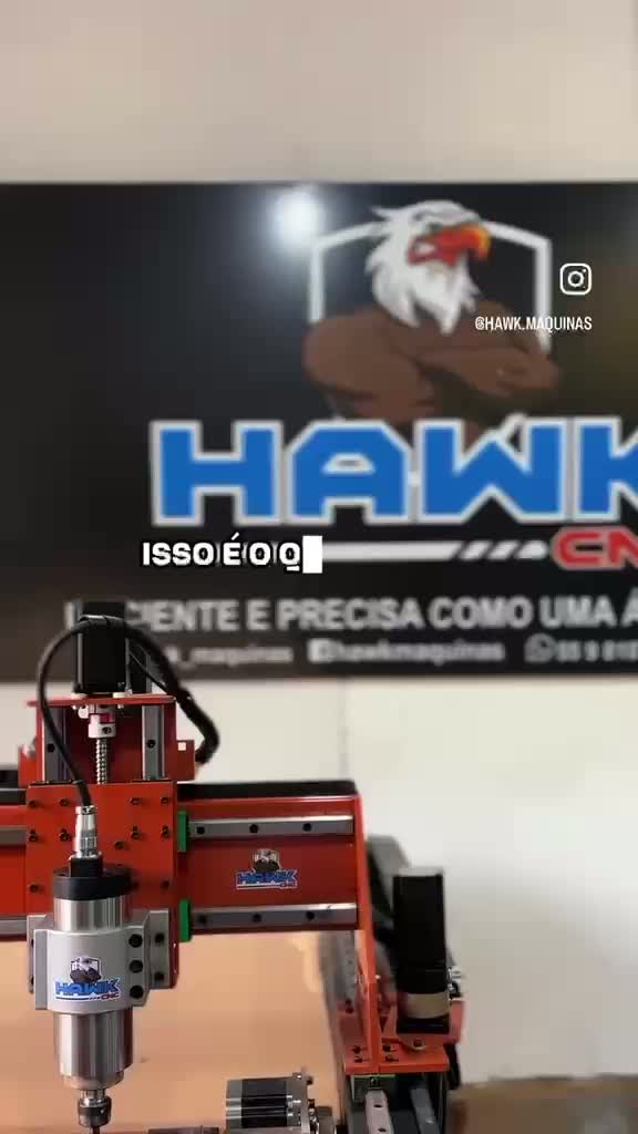 CNC Hawk com 4º eixo rotativo